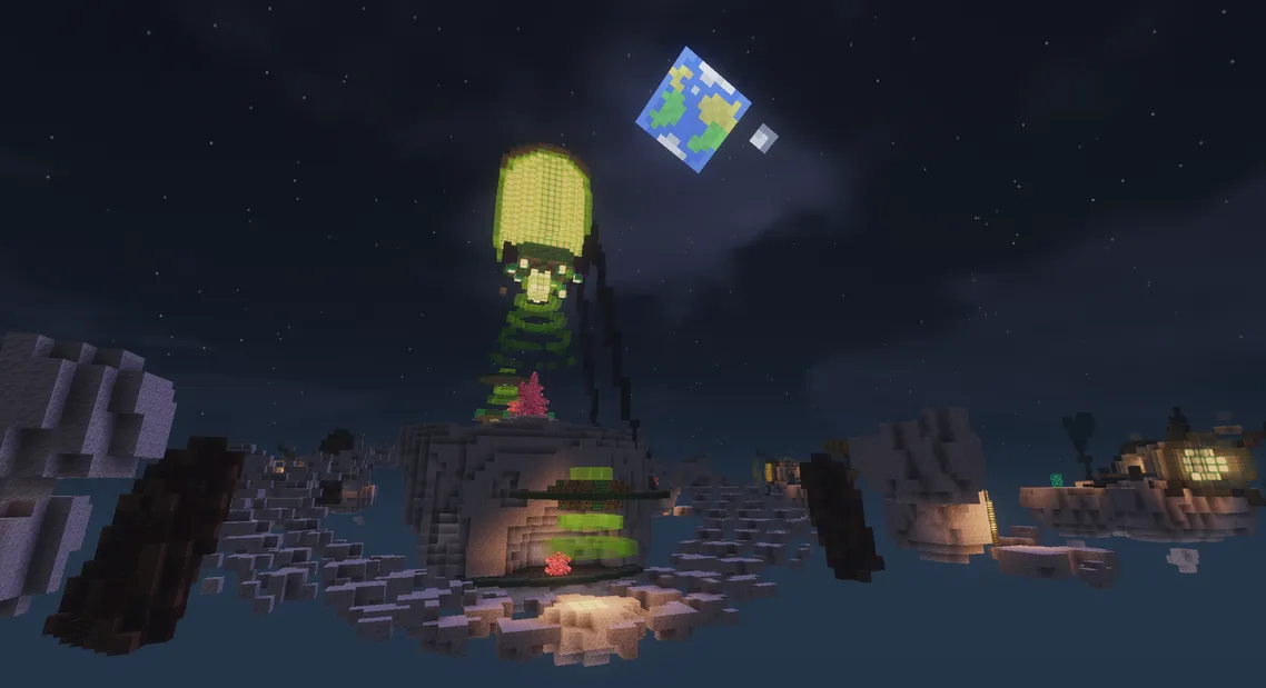 Asteroid map side view in Crystal Blitz